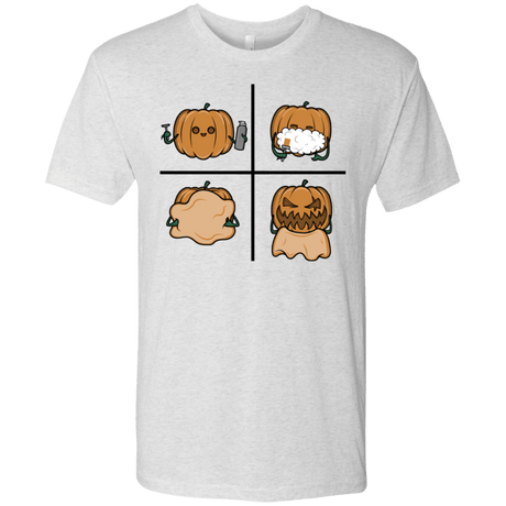T-Shirts Heather White / S Pumpkin Shave Men's Triblend T-Shirt
