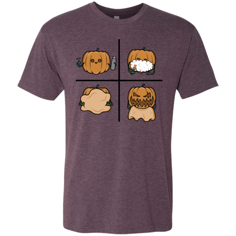 T-Shirts Vintage Purple / S Pumpkin Shave Men's Triblend T-Shirt