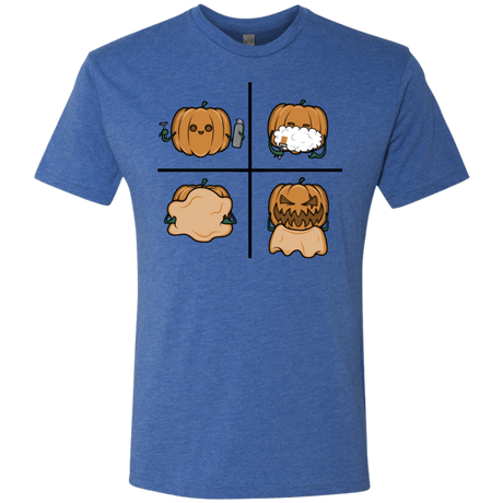 T-Shirts Vintage Royal / S Pumpkin Shave Men's Triblend T-Shirt