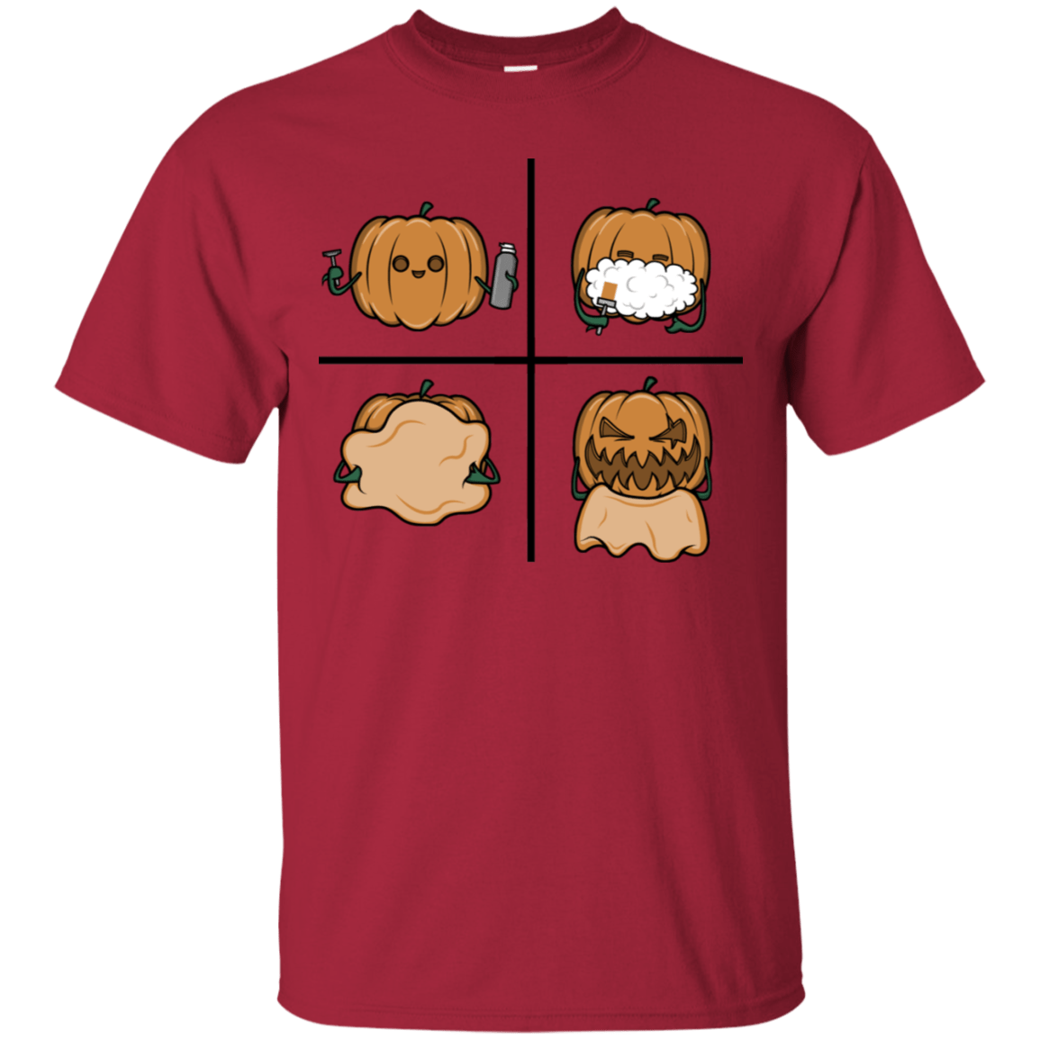 T-Shirts Cardinal / S Pumpkin Shave T-Shirt