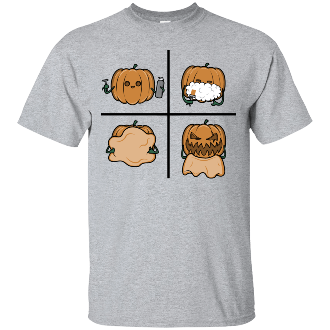 T-Shirts Sport Grey / S Pumpkin Shave T-Shirt