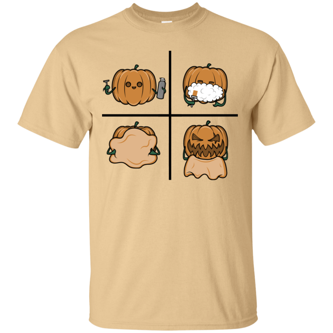 T-Shirts Vegas Gold / S Pumpkin Shave T-Shirt