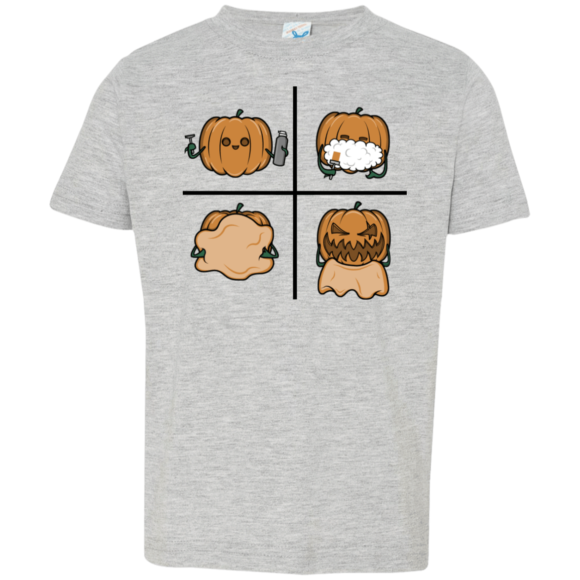 T-Shirts Heather Grey / 2T Pumpkin Shave Toddler Premium T-Shirt