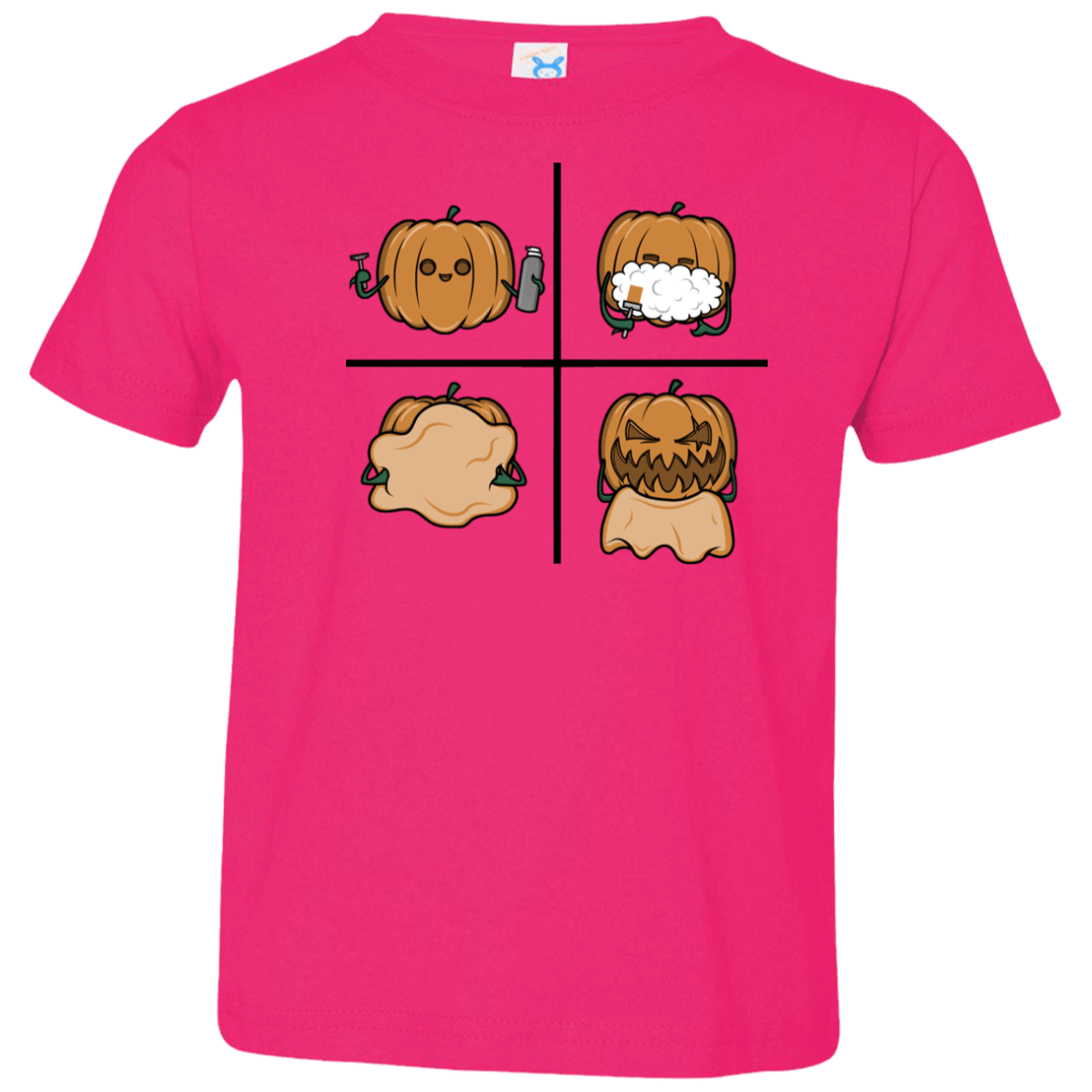 T-Shirts Hot Pink / 2T Pumpkin Shave Toddler Premium T-Shirt