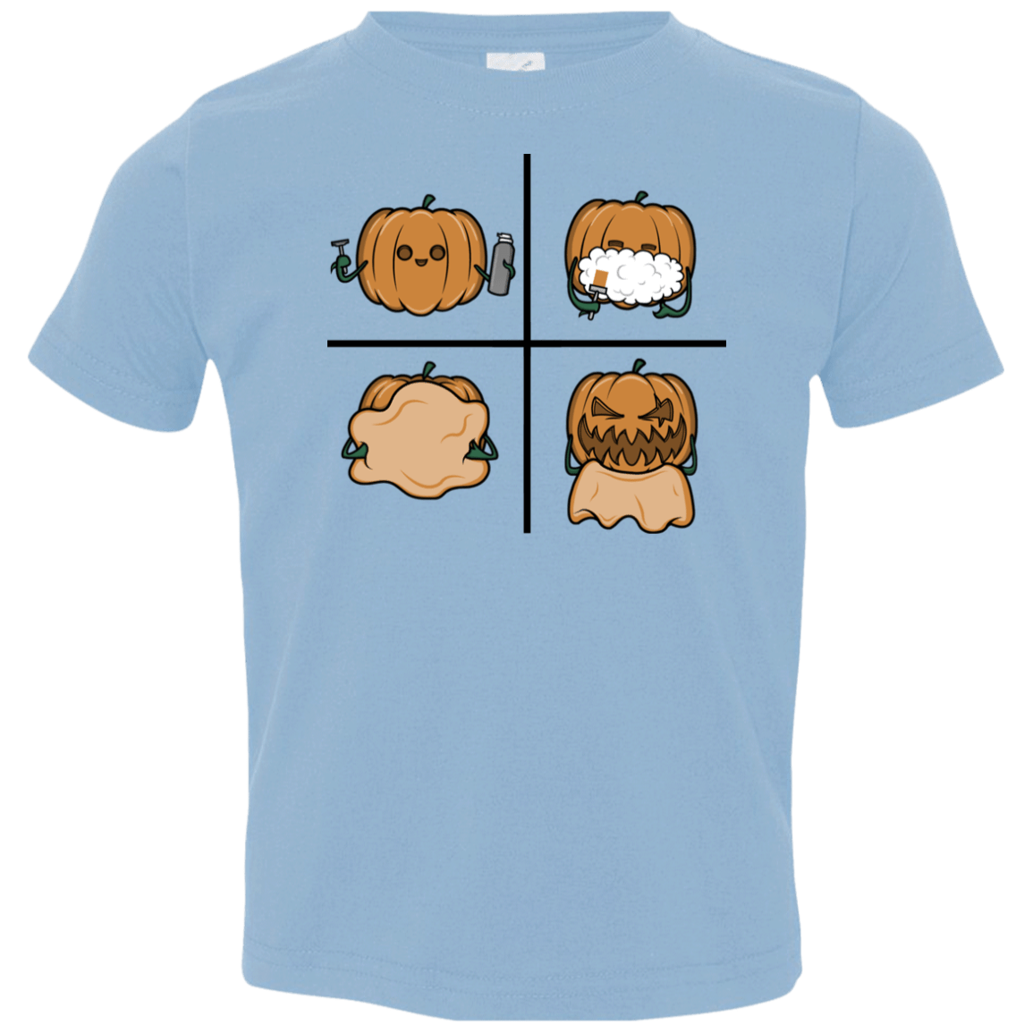 T-Shirts Light Blue / 2T Pumpkin Shave Toddler Premium T-Shirt