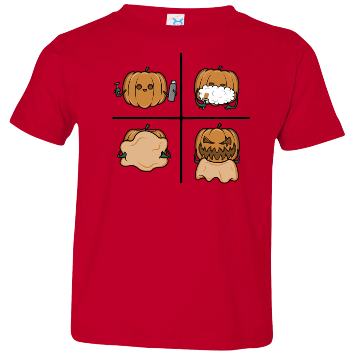 T-Shirts Red / 2T Pumpkin Shave Toddler Premium T-Shirt