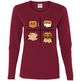 T-Shirts Cardinal / S Pumpkin Shave Women's Long Sleeve T-Shirt