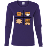 T-Shirts Purple / S Pumpkin Shave Women's Long Sleeve T-Shirt