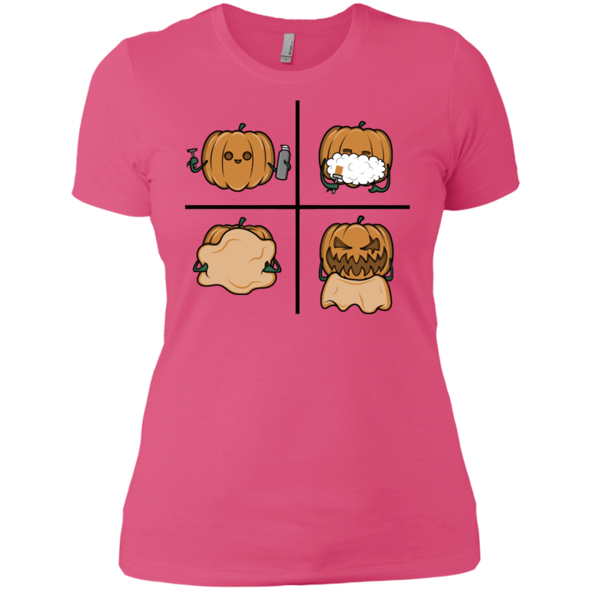 T-Shirts Hot Pink / X-Small Pumpkin Shave Women's Premium T-Shirt