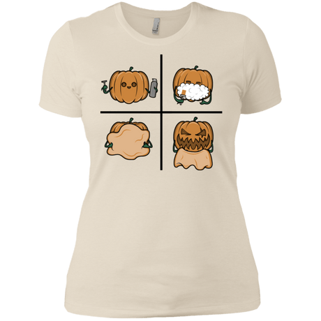 T-Shirts Ivory/ / X-Small Pumpkin Shave Women's Premium T-Shirt