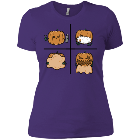 T-Shirts Purple Rush/ / X-Small Pumpkin Shave Women's Premium T-Shirt