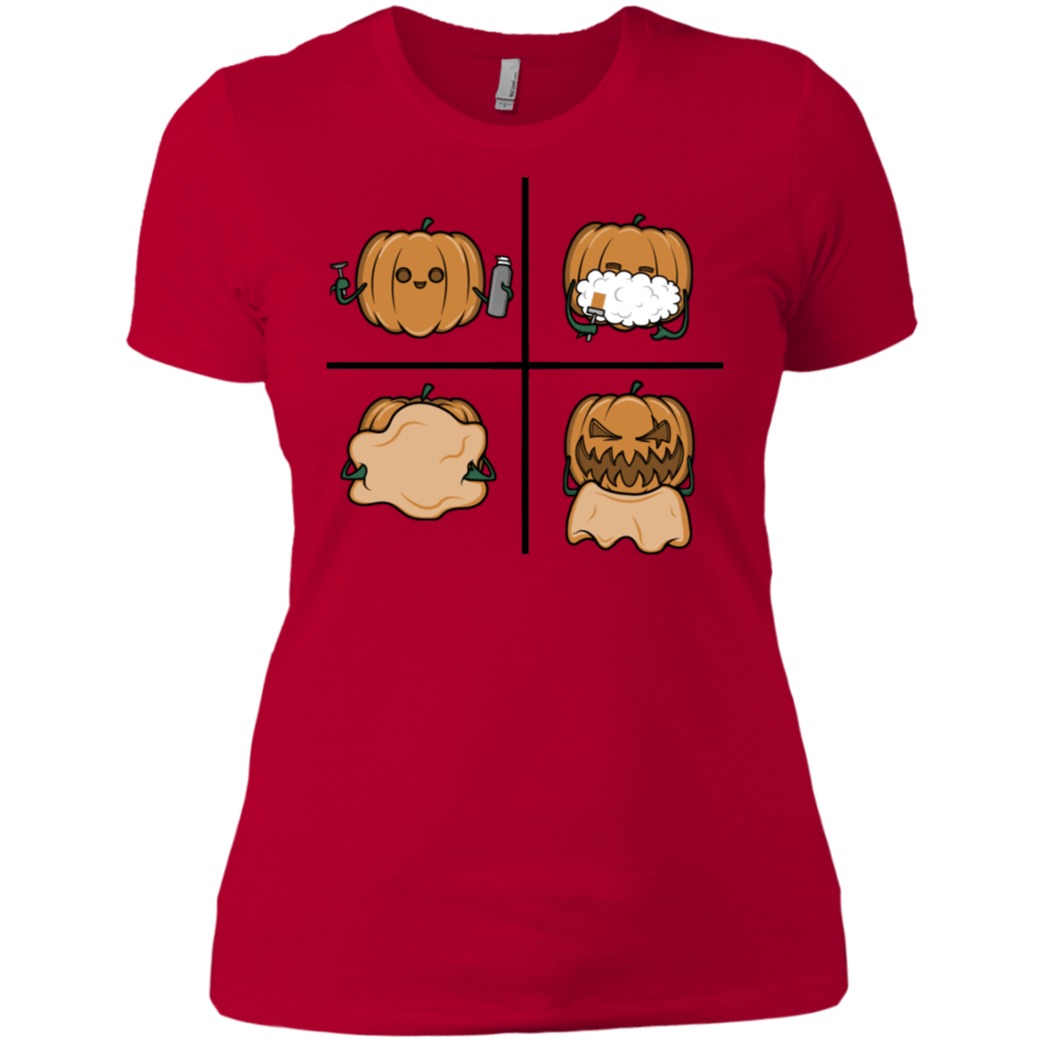 T-Shirts Red / X-Small Pumpkin Shave Women's Premium T-Shirt