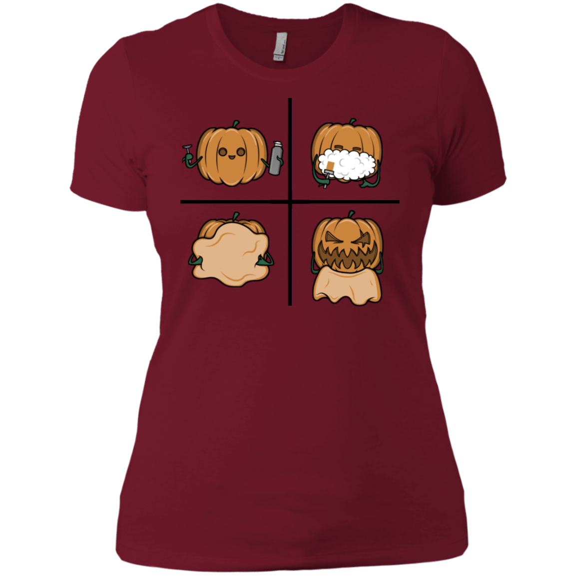 T-Shirts Scarlet / X-Small Pumpkin Shave Women's Premium T-Shirt