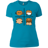 T-Shirts Turquoise / X-Small Pumpkin Shave Women's Premium T-Shirt
