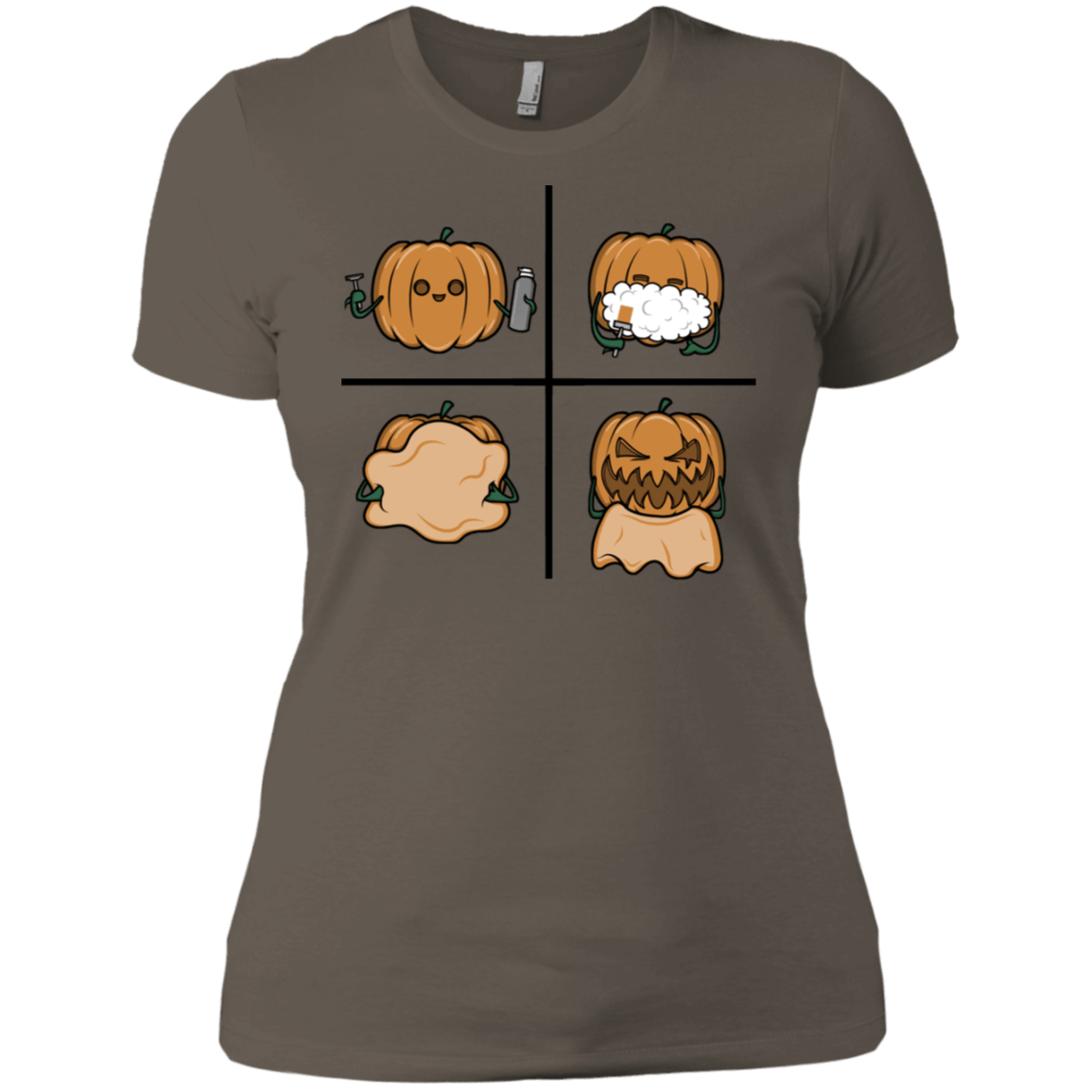 T-Shirts Warm Grey / X-Small Pumpkin Shave Women's Premium T-Shirt