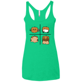 T-Shirts Envy / X-Small Pumpkin Shave Women's Triblend Racerback Tank