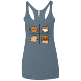 T-Shirts Indigo / X-Small Pumpkin Shave Women's Triblend Racerback Tank