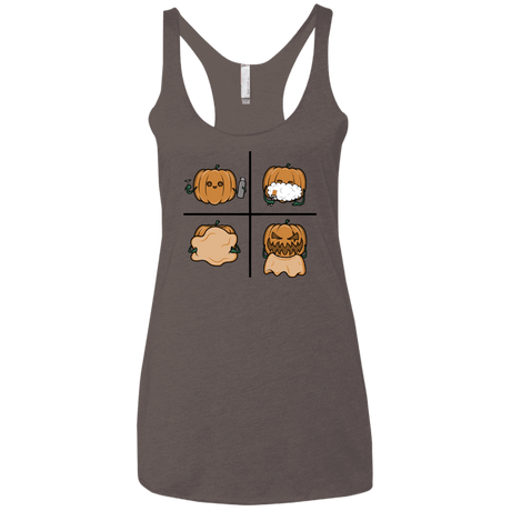 T-Shirts Macchiato / X-Small Pumpkin Shave Women's Triblend Racerback Tank