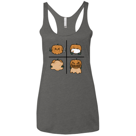T-Shirts Premium Heather / X-Small Pumpkin Shave Women's Triblend Racerback Tank