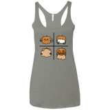 T-Shirts Venetian Grey / X-Small Pumpkin Shave Women's Triblend Racerback Tank