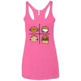 T-Shirts Vintage Pink / X-Small Pumpkin Shave Women's Triblend Racerback Tank