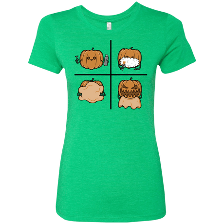 T-Shirts Envy / S Pumpkin Shave Women's Triblend T-Shirt