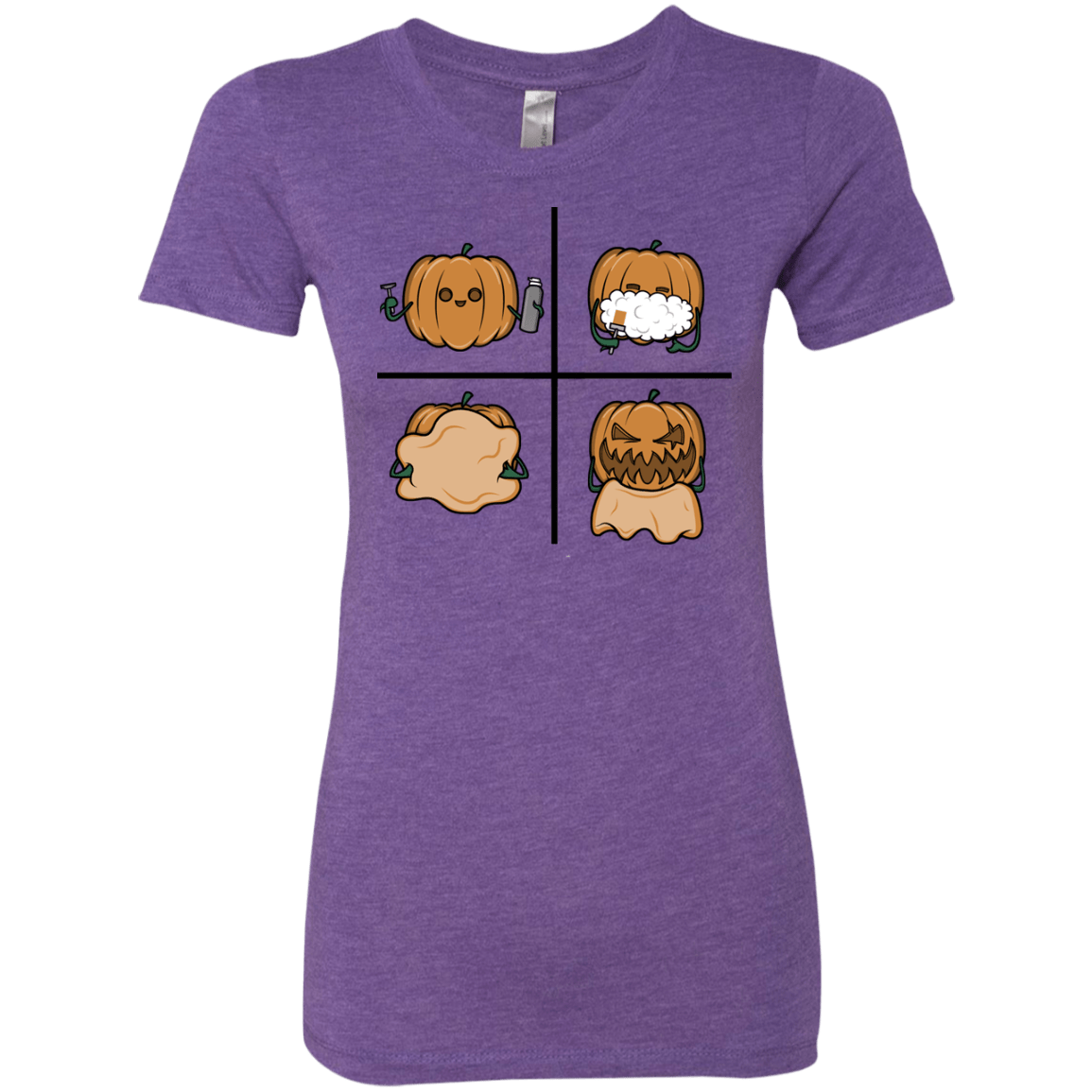 T-Shirts Purple Rush / S Pumpkin Shave Women's Triblend T-Shirt