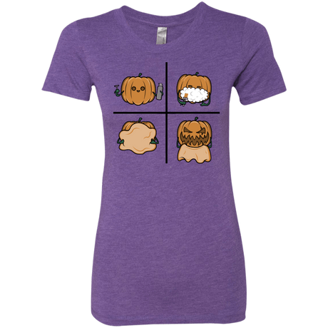 T-Shirts Purple Rush / S Pumpkin Shave Women's Triblend T-Shirt