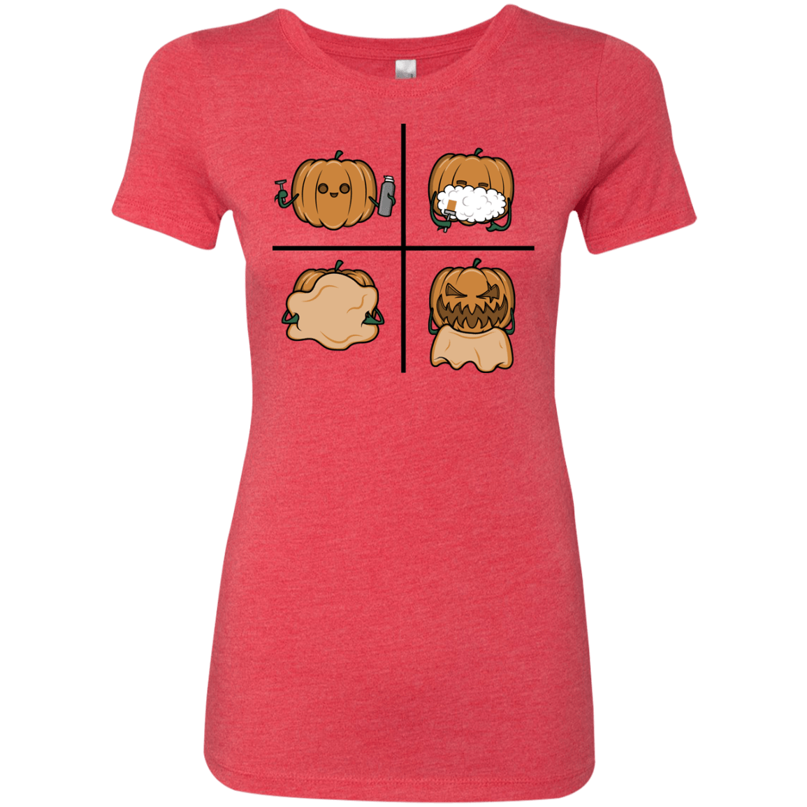 T-Shirts Vintage Red / S Pumpkin Shave Women's Triblend T-Shirt