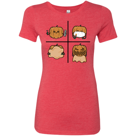T-Shirts Vintage Red / S Pumpkin Shave Women's Triblend T-Shirt