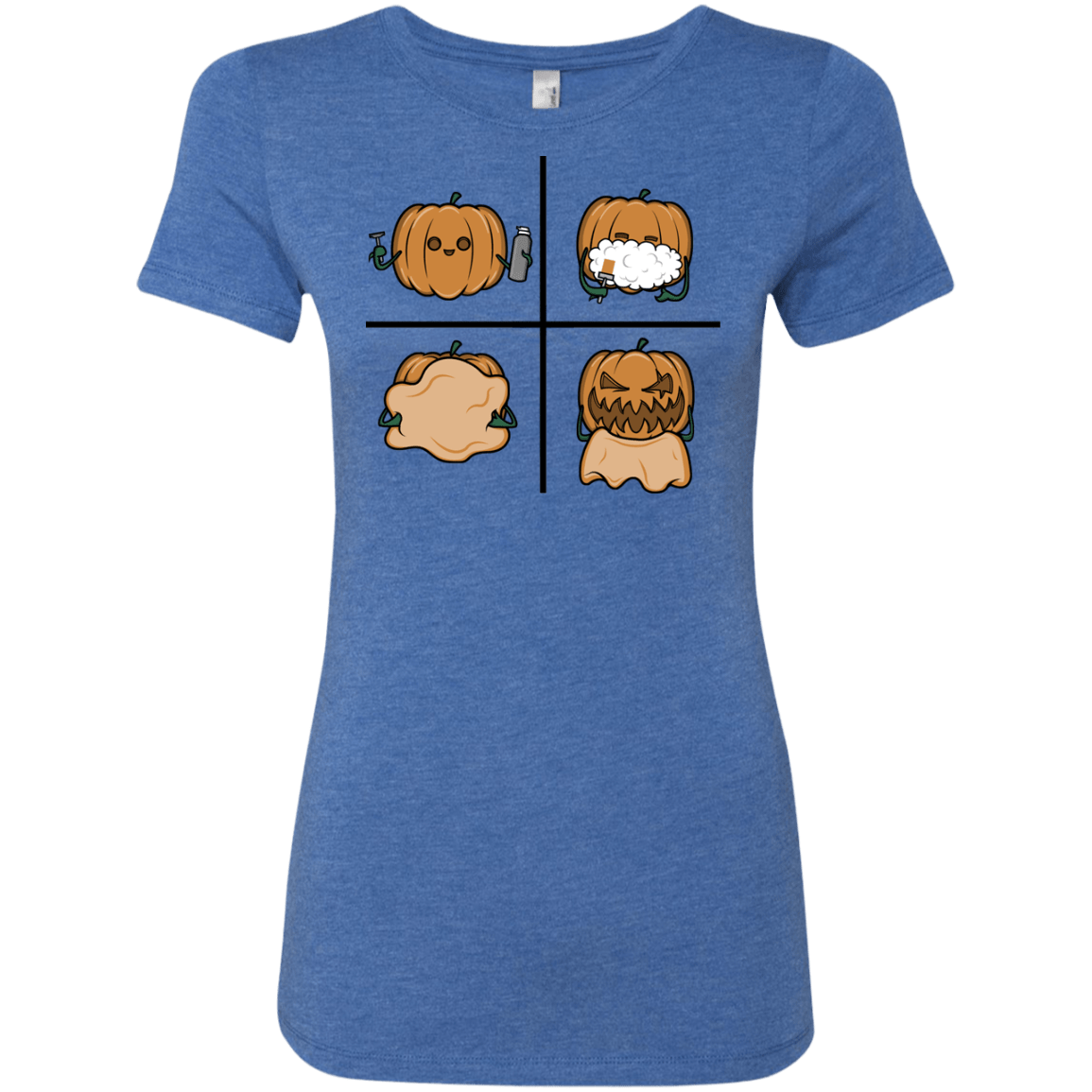 T-Shirts Vintage Royal / S Pumpkin Shave Women's Triblend T-Shirt