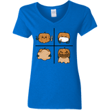 T-Shirts Royal / S Pumpkin Shave Women's V-Neck T-Shirt