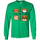 T-Shirts Irish Green / YS Pumpkin Shave Youth Long Sleeve T-Shirt