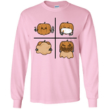 T-Shirts Light Pink / YS Pumpkin Shave Youth Long Sleeve T-Shirt