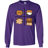 T-Shirts Purple / YS Pumpkin Shave Youth Long Sleeve T-Shirt