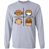 T-Shirts Sport Grey / YS Pumpkin Shave Youth Long Sleeve T-Shirt