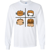 T-Shirts White / YS Pumpkin Shave Youth Long Sleeve T-Shirt