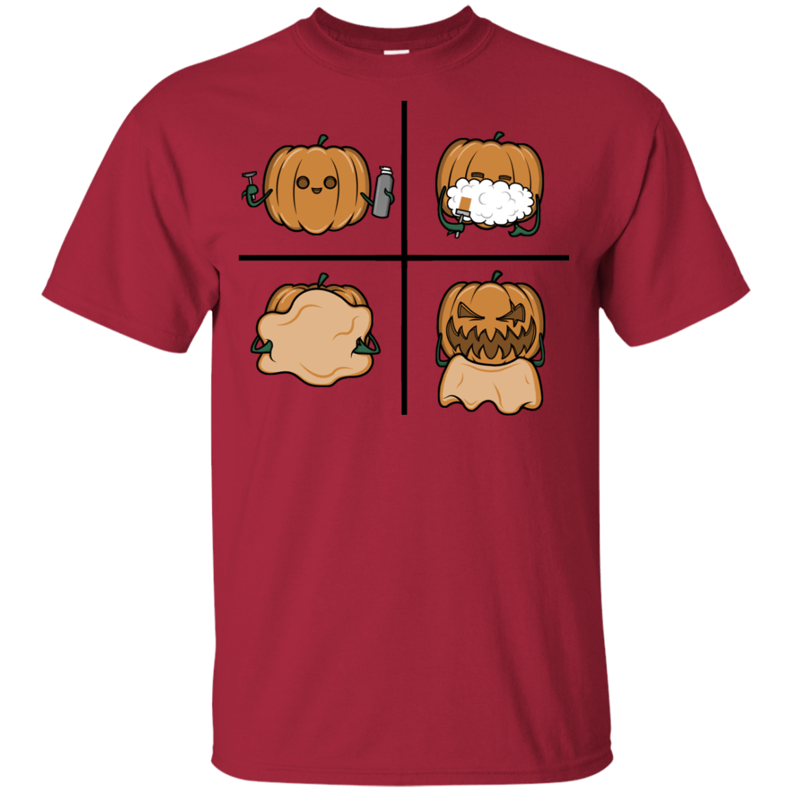 T-Shirts Cardinal / YXS Pumpkin Shave Youth T-Shirt