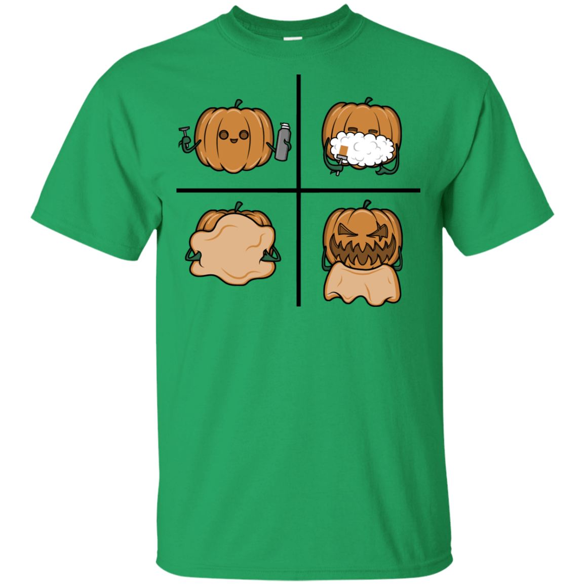 T-Shirts Irish Green / YXS Pumpkin Shave Youth T-Shirt