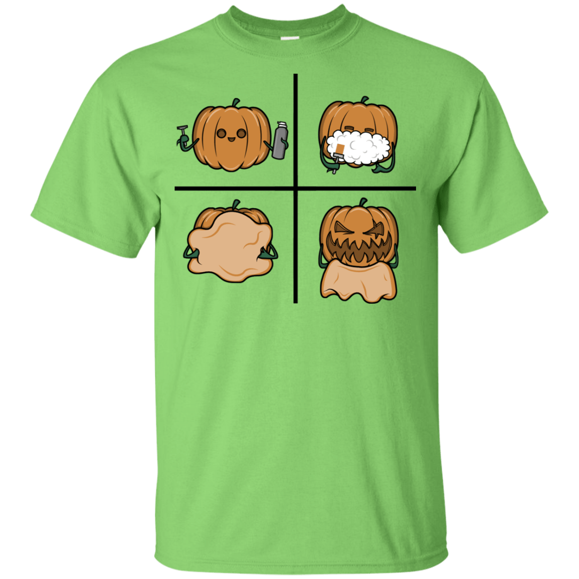 T-Shirts Lime / YXS Pumpkin Shave Youth T-Shirt