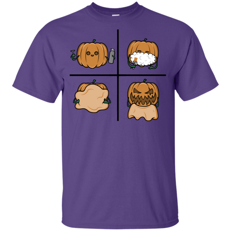 T-Shirts Purple / YXS Pumpkin Shave Youth T-Shirt