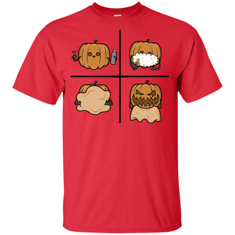 T-Shirts Red / YXS Pumpkin Shave Youth T-Shirt