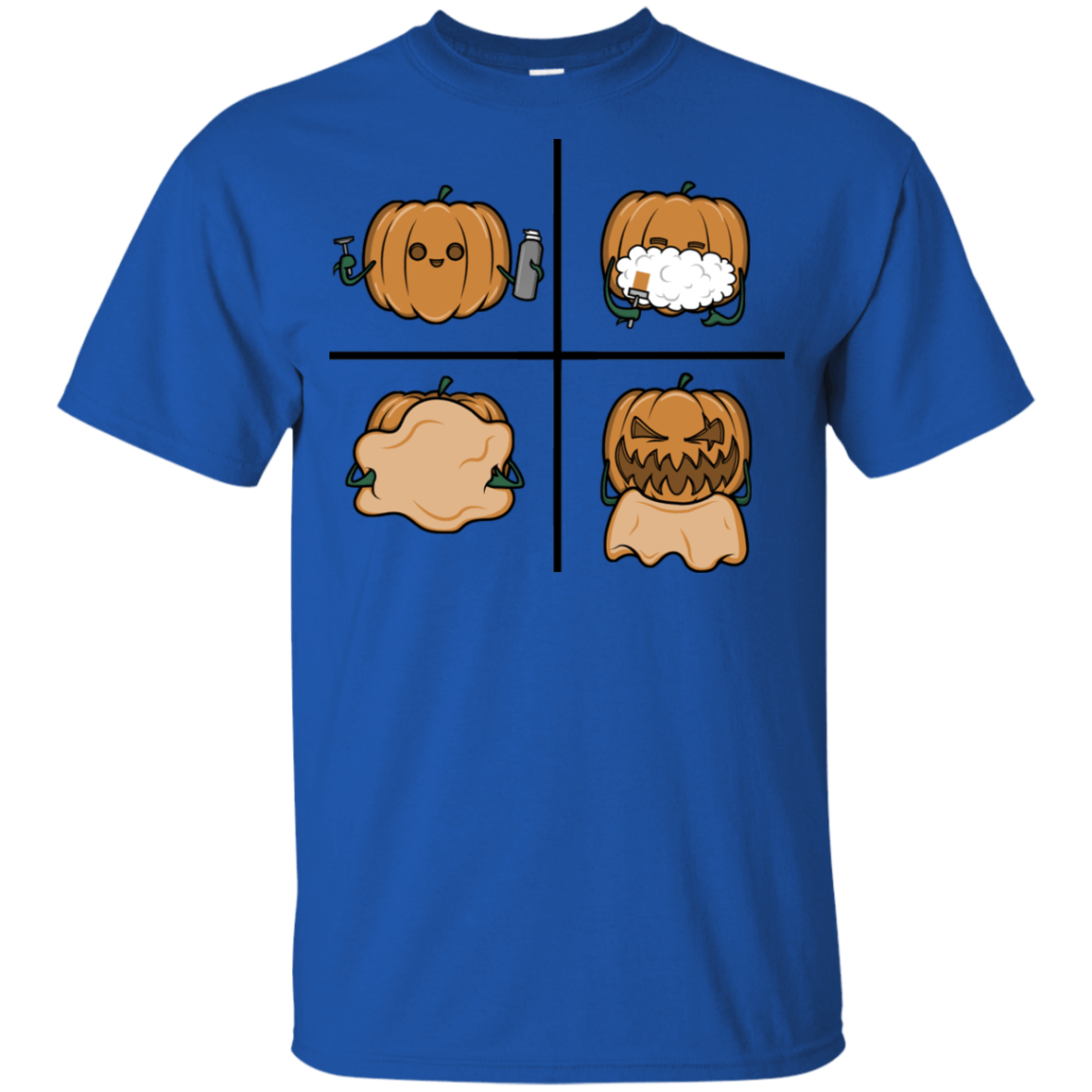 T-Shirts Royal / YXS Pumpkin Shave Youth T-Shirt