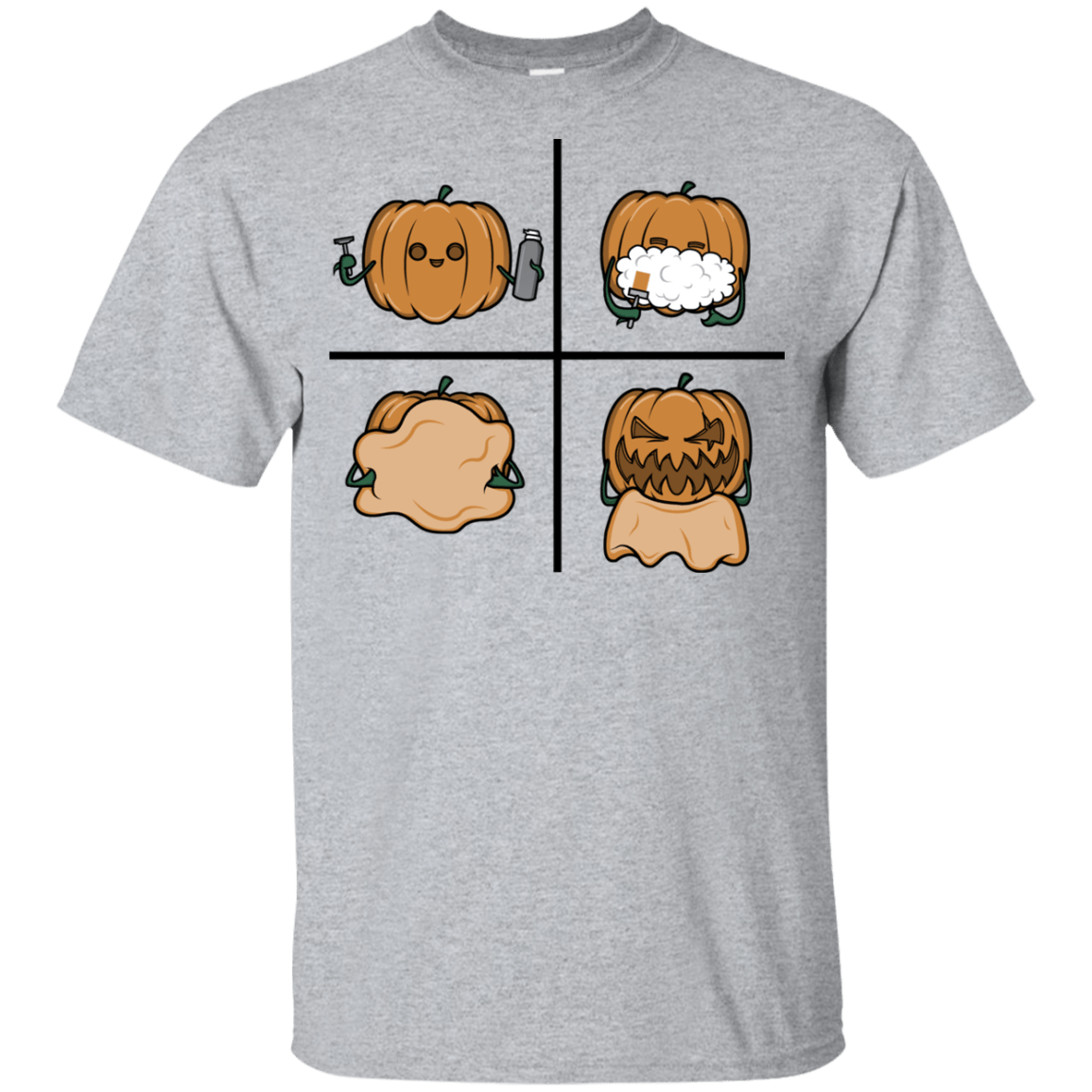 T-Shirts Sport Grey / YXS Pumpkin Shave Youth T-Shirt