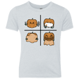T-Shirts Heather White / YXS Pumpkin Shave Youth Triblend T-Shirt