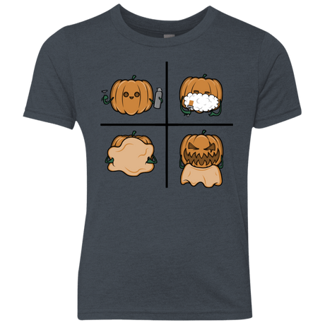 T-Shirts Vintage Navy / YXS Pumpkin Shave Youth Triblend T-Shirt