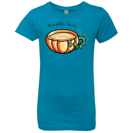 T-Shirts Turquoise / YXS Pumpkin Spice Chai Tea Girls Premium T-Shirt
