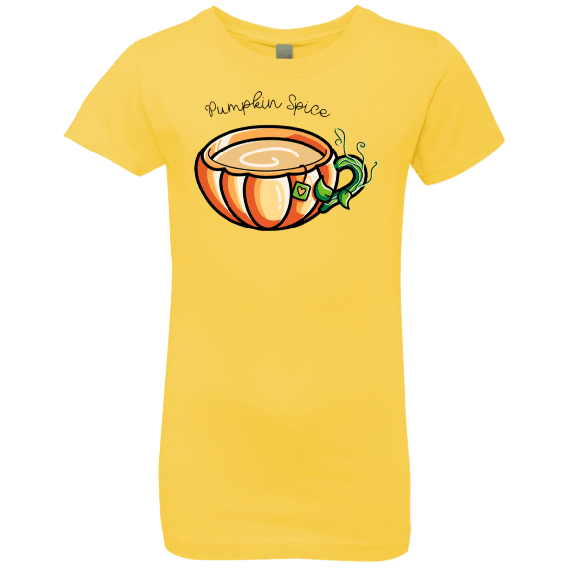 T-Shirts Vibrant Yellow / YXS Pumpkin Spice Chai Tea Girls Premium T-Shirt