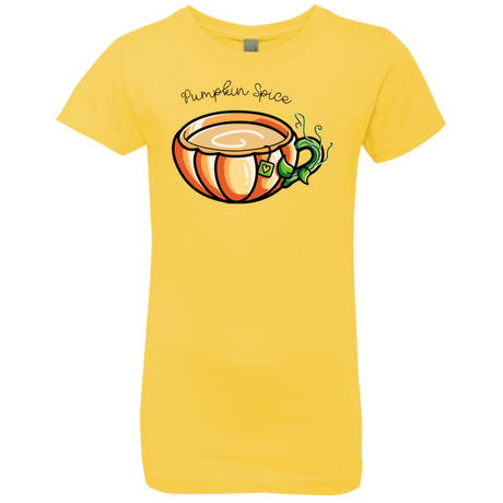 T-Shirts Vibrant Yellow / YXS Pumpkin Spice Chai Tea Girls Premium T-Shirt