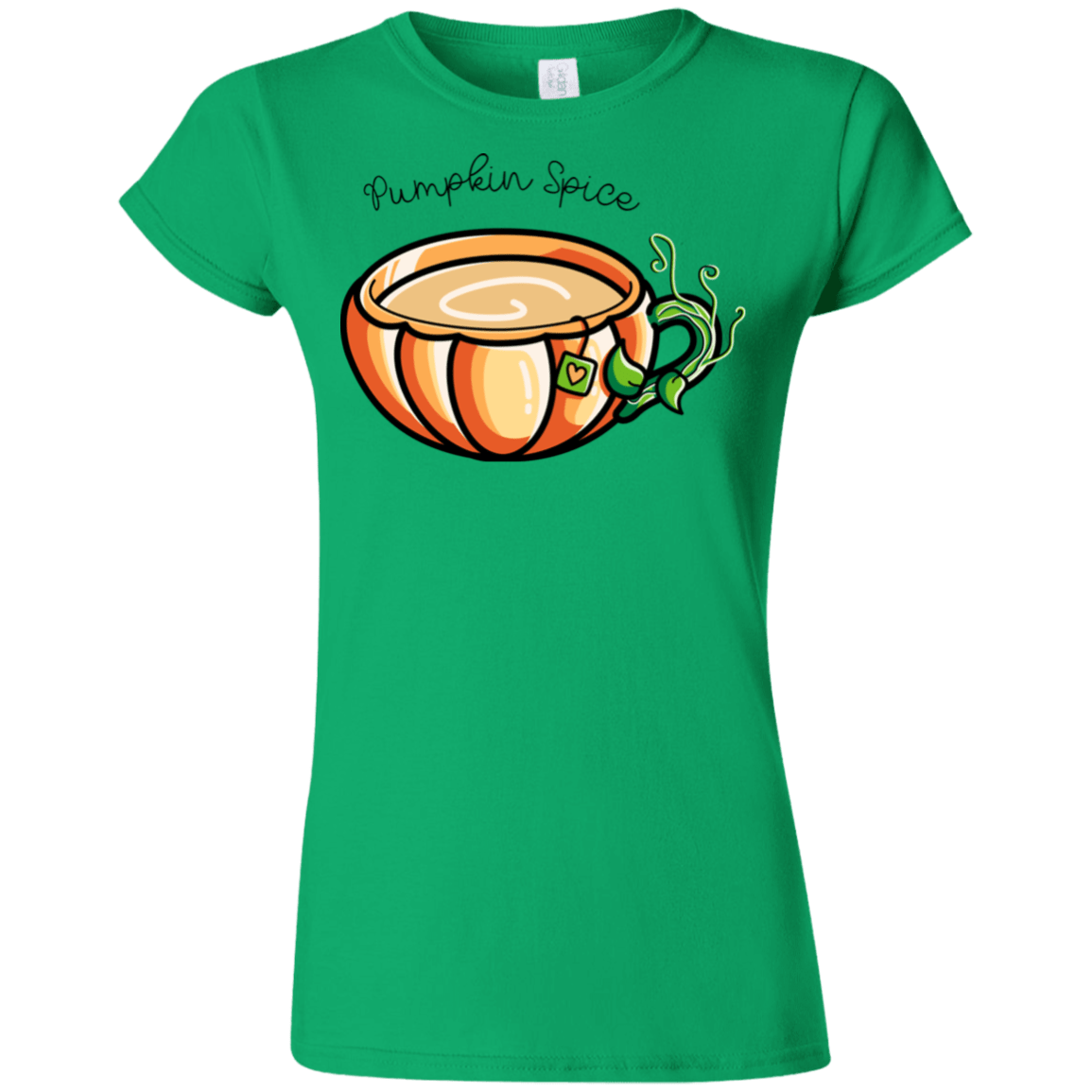 T-Shirts Irish Green / S Pumpkin Spice Chai Tea Junior Slimmer-Fit T-Shirt